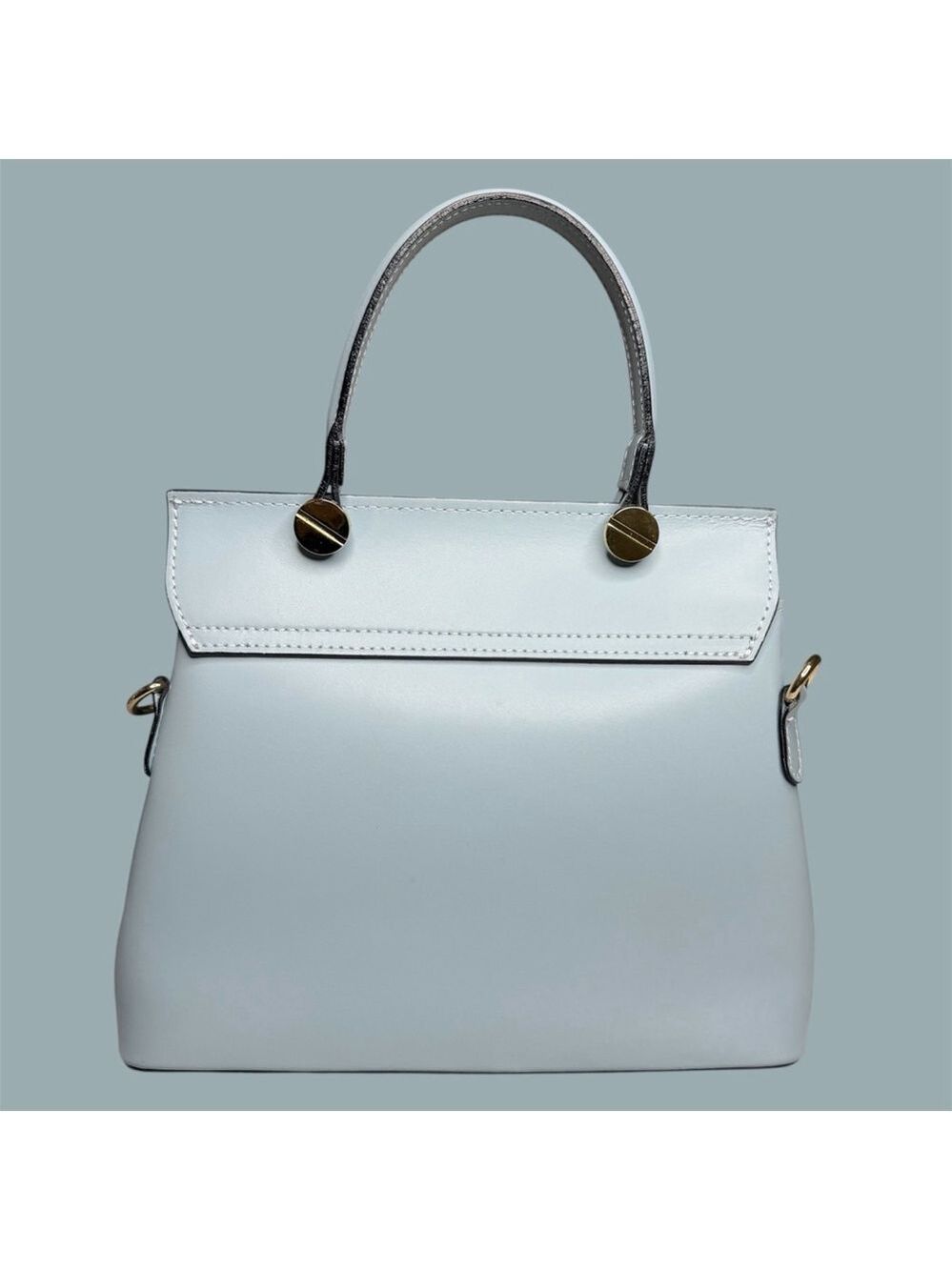 Vera Pelle Made in Italy Women's Baby Blue Handbag - Picture 11 of 14